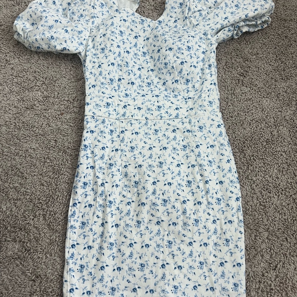 Floral Puff Sleeve Dress